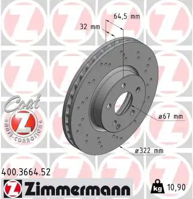 Brake Disc SPORT BRAKE DISC Z 400.3664.52