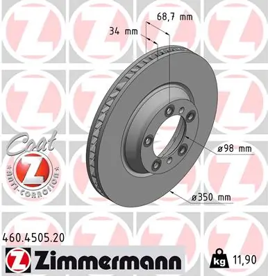 Brake Disc COAT Z 460.4505.20