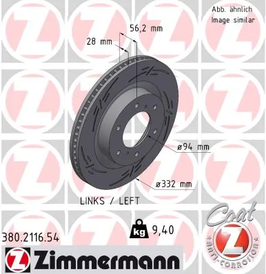 Brake Disc BLACK Z 380.2116.54