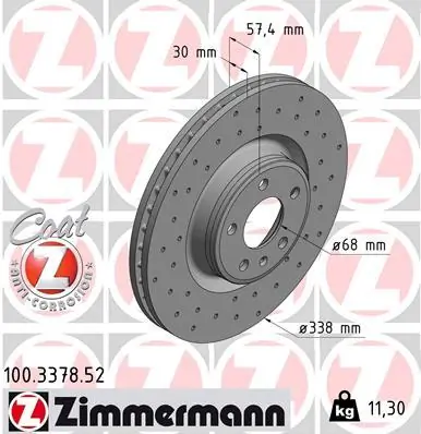 Brake Disc SPORT BRAKE DISC Z 100.3378.52