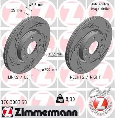 Brake Disc BLACK Z 370.3083.53