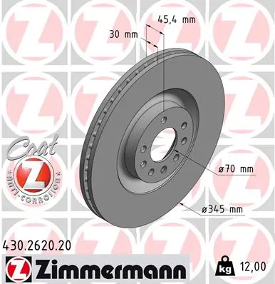 Brake Disc COAT Z 430.2620.20