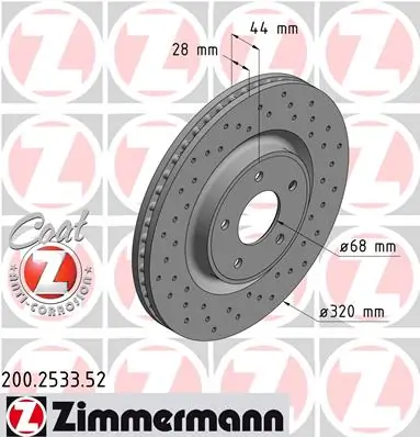 Brake Disc SPORT BRAKE DISC Z 200.2533.52