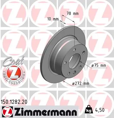 Brake Disc COAT Z 150.1282.20