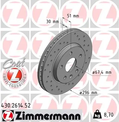 Brake Disc SPORT BRAKE DISC Z 430.2614.52