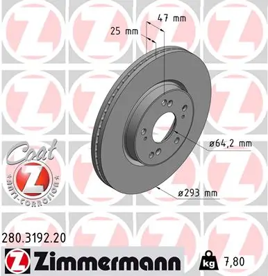 Brake Disc COAT Z 280.3192.20