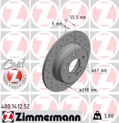 Brake Disc SPORT BRAKE DISC Z 400.1412.52