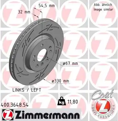 Brake Disc BLACK Z 400.3648.54