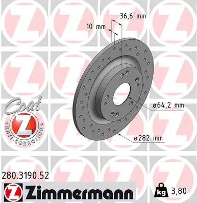 Brake Disc SPORT BRAKE DISC Z 280.3190.52
