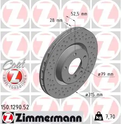 Brake Disc SPORT BRAKE DISC Z 150.1290.52