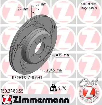 Brake Disc BLACK Z 150.3480.55