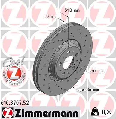 Brake Disc SPORT BRAKE DISC Z 610.3707.52