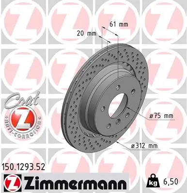 Brake Disc SPORT BRAKE DISC Z 150.1293.52