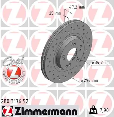 Brake Disc SPORT BRAKE DISC Z 280.3176.52