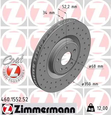 Brake Disc SPORT BRAKE DISC Z 460.1553.52