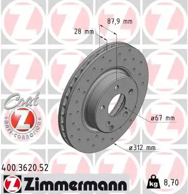 Brake Disc SPORT BRAKE DISC Z 400.3620.52