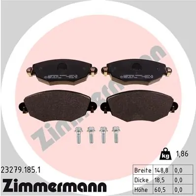 Brake Pad Set, disc brake 23279.185.1
