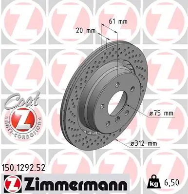 Brake Disc SPORT BRAKE DISC Z 150.1292.52