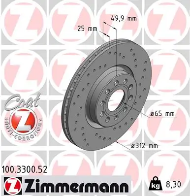 Brake Disc SPORT BRAKE DISC Z 100.3300.52