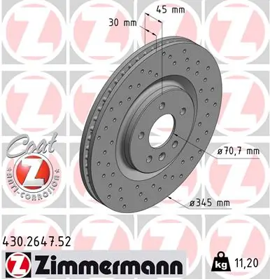 Brake Disc SPORT BRAKE DISC Z 430.2647.52