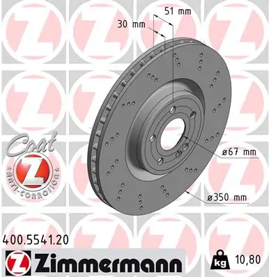 Brake Disc COAT Z 400.5541.20