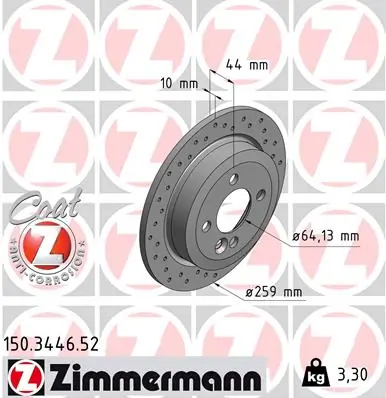 Brake Disc SPORT BRAKE DISC Z 150.3446.52