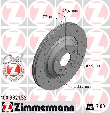 Brake Disc SPORT BRAKE DISC Z 100.3321.52