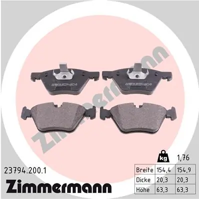 Brake Pad Set, disc brake 23794.200.1