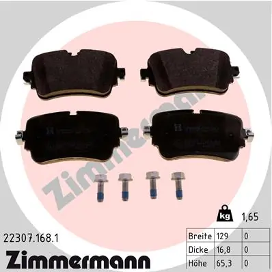 Brake Pad Set, disc brake 22307.168.1