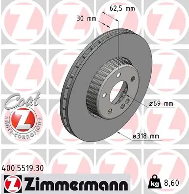 Brake Disc FORMULA S 400.5519.30