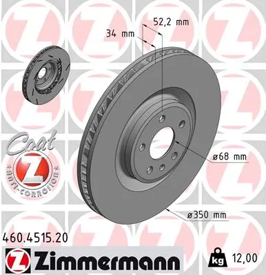 Brake Disc COAT Z 460.4515.20