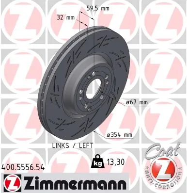 Brake Disc BLACK Z 400.5556.54