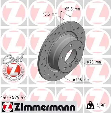 Brake Disc SPORT BRAKE DISC Z 150.3429.52
