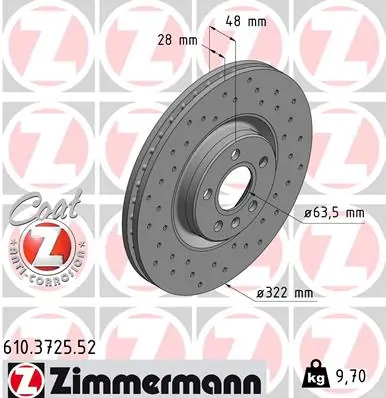 Brake Disc SPORT BRAKE DISC Z 610.3725.52