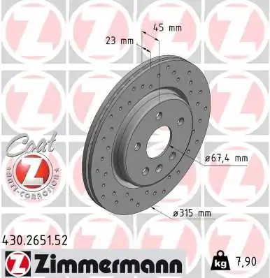 Brake Disc SPORT BRAKE DISC Z 430.2651.52