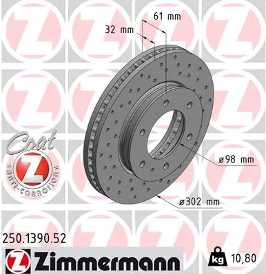 Brake Disc SPORT BRAKE DISC Z 250.1390.52