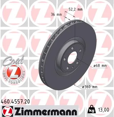 Brake Disc COAT Z 460.4557.20