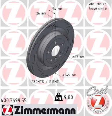 Brake Disc BLACK Z 400.3699.55