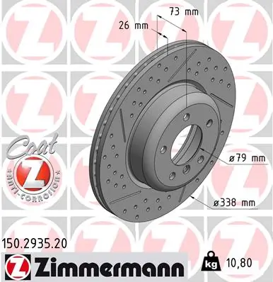 Brake Disc COAT Z 150.2935.20