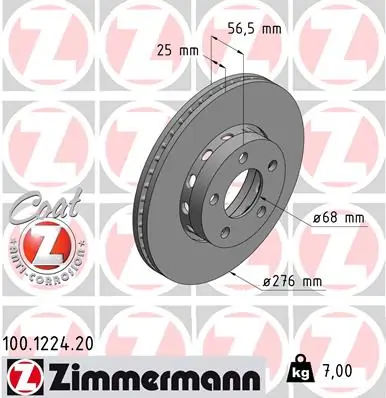 Brake Disc COAT Z 100.1224.20