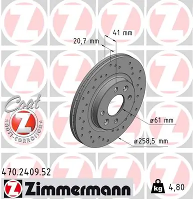 Brake Disc SPORT BRAKE DISC Z 470.2409.52