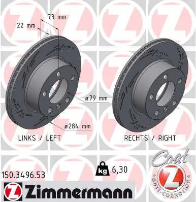 Brake Disc BLACK Z 150.3496.53