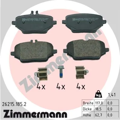 Brake Pad Set, disc brake 26215.185.2
