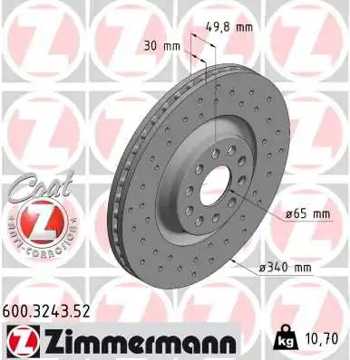 Brake Disc SPORT BRAKE DISC Z 600.3243.52