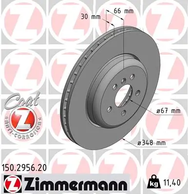 Brake Disc COAT Z 150.2956.20