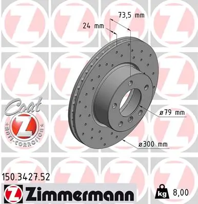 Brake Disc SPORT BRAKE DISC Z 150.3427.52