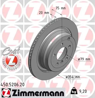 Brake Disc COAT Z 450.5206.20