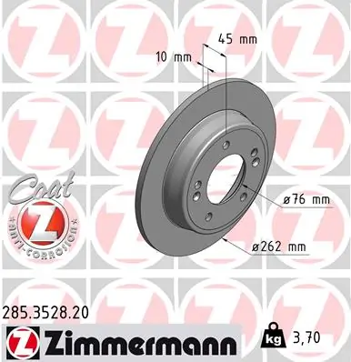 Brake Disc COAT Z 285.3528.20