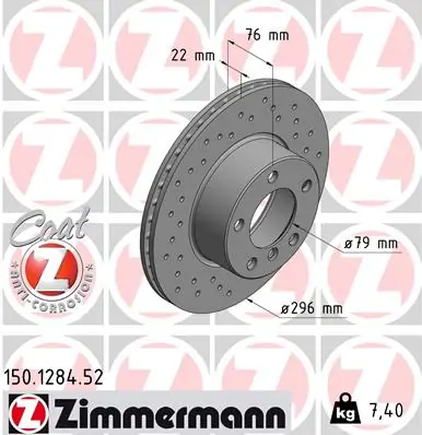 Brake Disc SPORT BRAKE DISC Z 150.1284.52