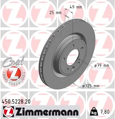 Brake Disc COAT Z 450.5228.20